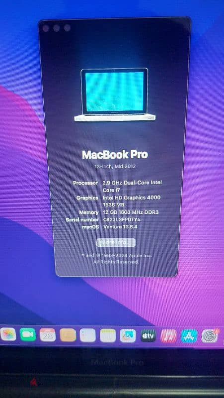 500ssd RAM 12 MacBook Pro 2012 Core i7 7