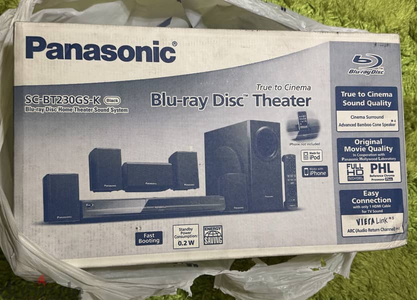 Panasonic Blu-Ray Disc-Theatre SC-BT230GS-K 0