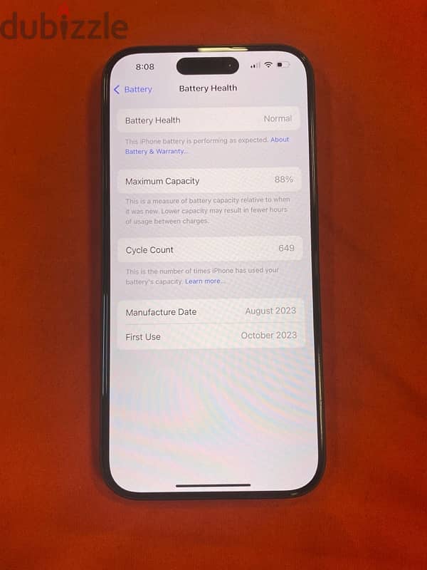 Iphone 15 pro 256GB  Titanium Black 5