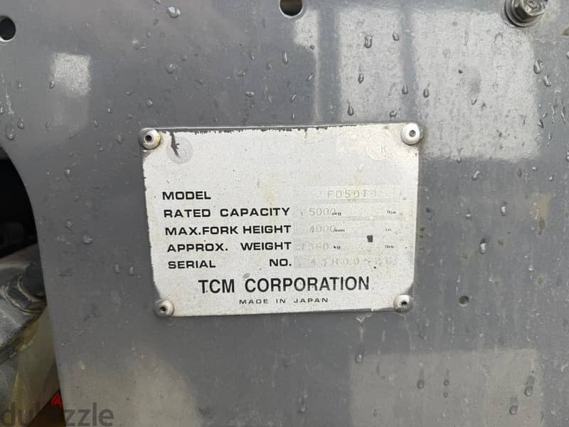 TCM Diesel Forklift 10