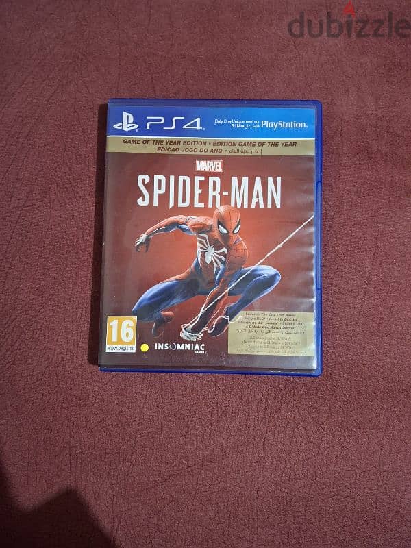 marvel spider man goty edition - قرص ps4 1