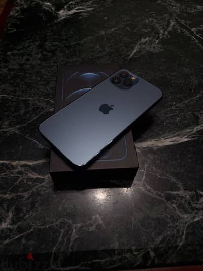 iPhone 12 pro blue with box