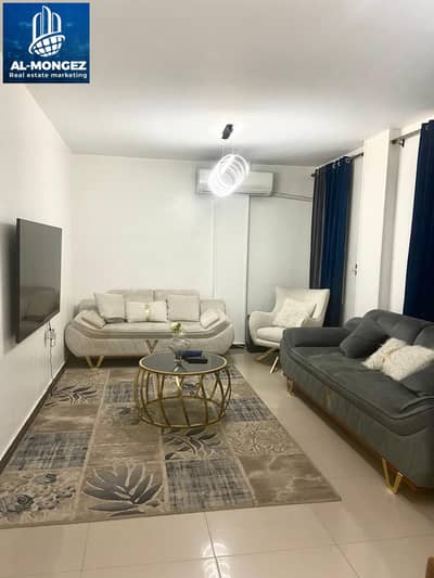 Apartment for rent furnished 136 meters +45 meters Garden finishes for hotel brushes in Al -Rehab City, the first new Cairo gathering