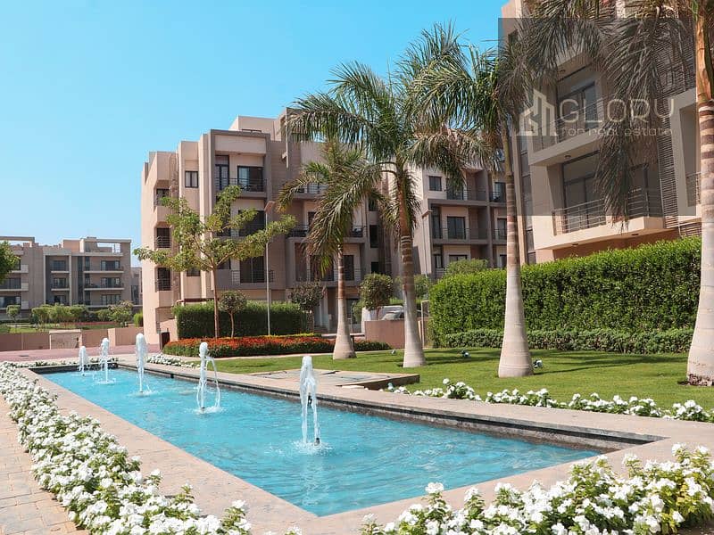 Apartment fully finished 168m for sale in compound fifith square new cairo by almarasem with installments 0