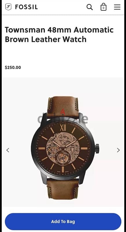 Black Original Fossil Watch 5