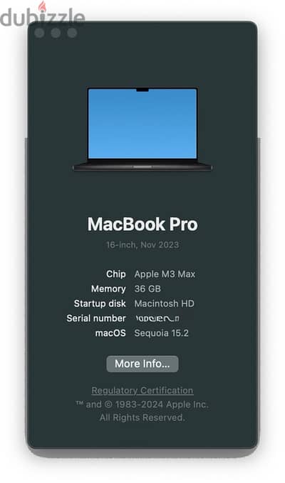 MacBook Pro M3 Max 16-inch