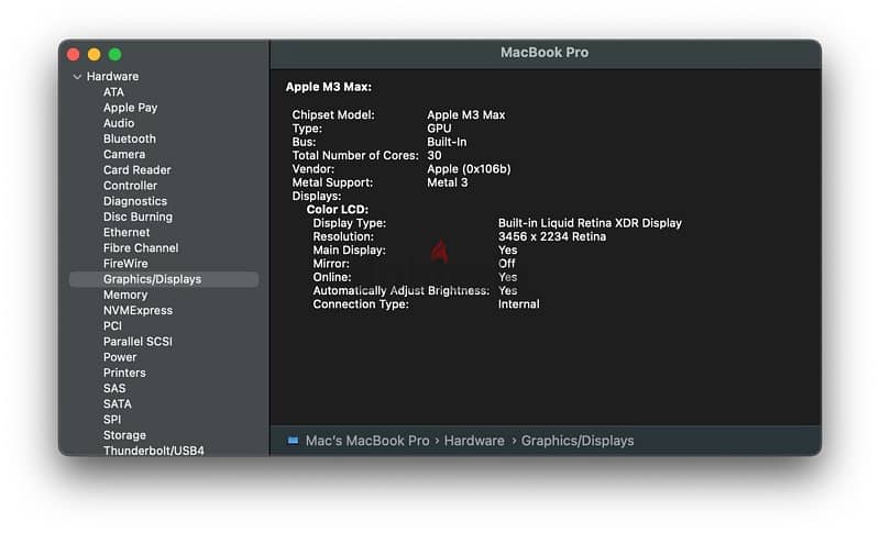 MacBook Pro M3 Max 16-inch 4