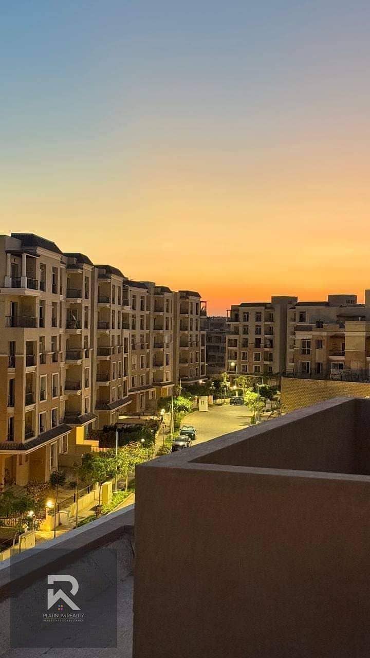 شقة 208 متر ( 4 غرف )  للبيع بجوار مدينتي و المستقبل بكمبوند Sarai Compound New Cairo بخصم مميز او بالتقسيط 0