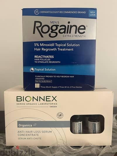 روجين Rogaine الامريكي الاصلي سيرم علاج تساقط شعر صلع وراثي مينوكسديل