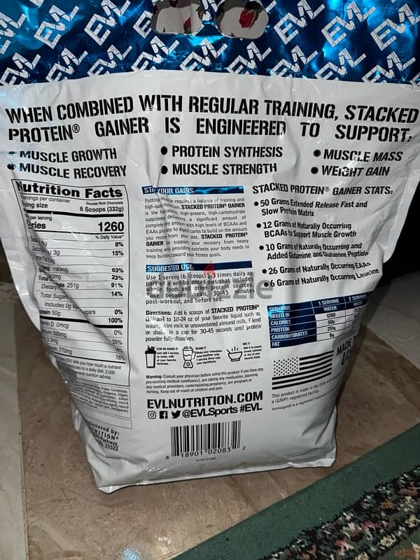 Stacked protein gainer  (Imported from USA) 1