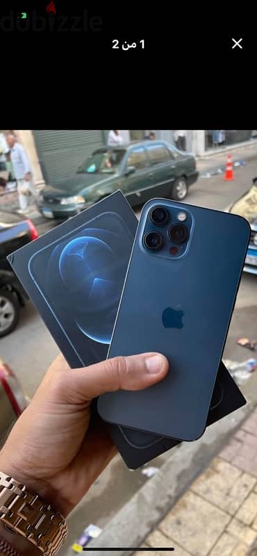 iPhone 12 Pro 256 خطين بالكرتونة