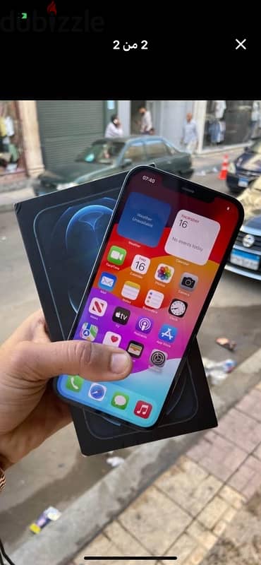 iPhone 12 Pro 256 خطين بالكرتونة 1