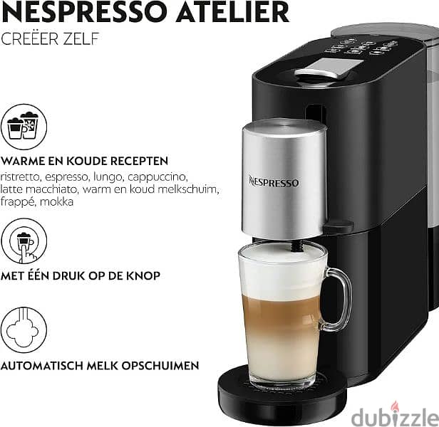 Nespresso Atelier Coffee Machine, Black جديدة من تركيا 0