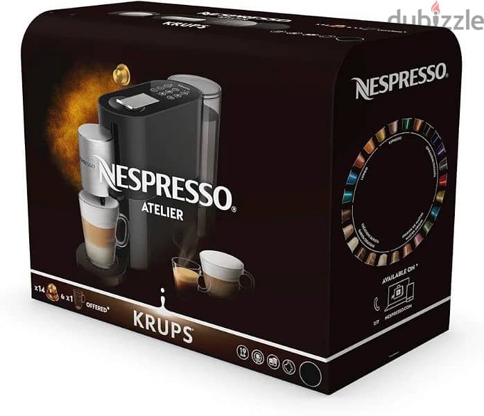 Nespresso Atelier Coffee Machine, Black جديدة من تركيا 2