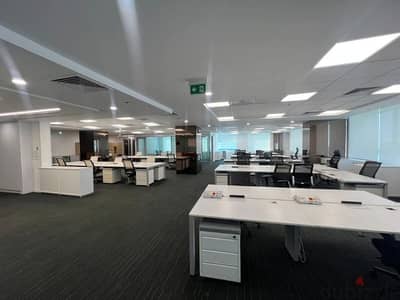 مقر اداري للايجار 455م مفروش ع التسعين التجمع الخامس Office For Rent