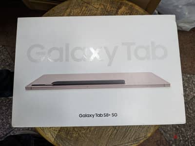 Galaxy Tab S8 Plus 5G 12.6 in  256G Bronze and Keyboard جديد