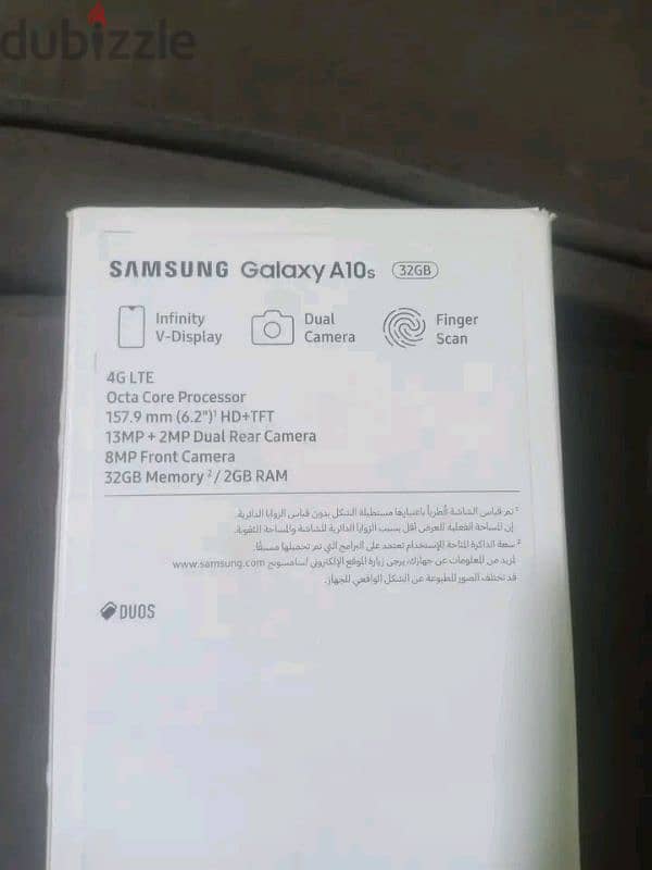 للبيع Samsung A10s  معاه العلبة فقط ومتفتحش نهائيا 2