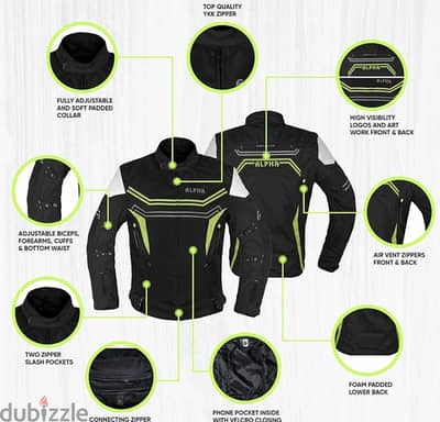 جاكت موتوسيكل safety motorcycle jacket