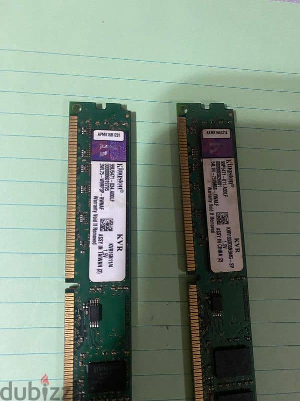 ٢ راما ddr3 الواحده ٤ جيجا وكارت شاشة واحد جيجا 0