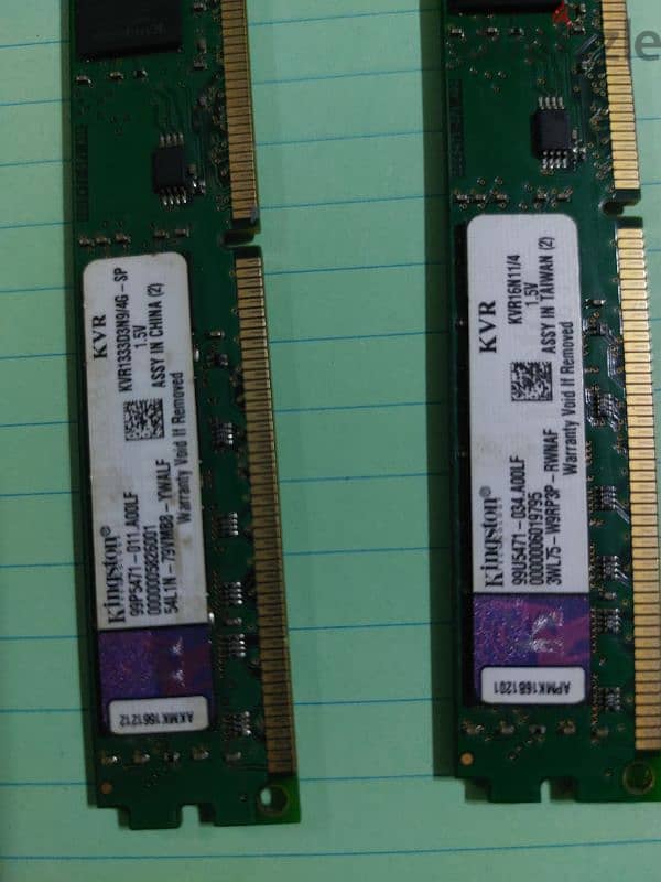 ٢ راما ddr3 الواحده ٤ جيجا وكارت شاشة واحد جيجا 3