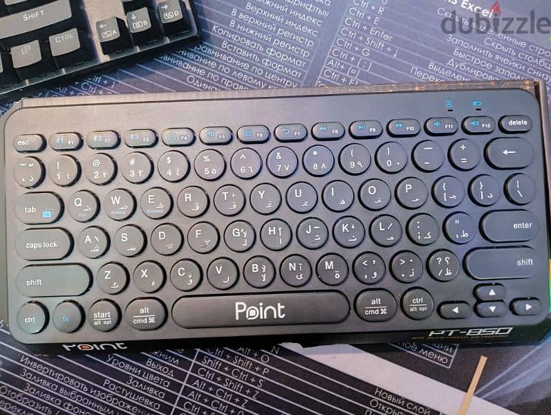 كيبورد ميني بلوتوث POINT PT-850 0