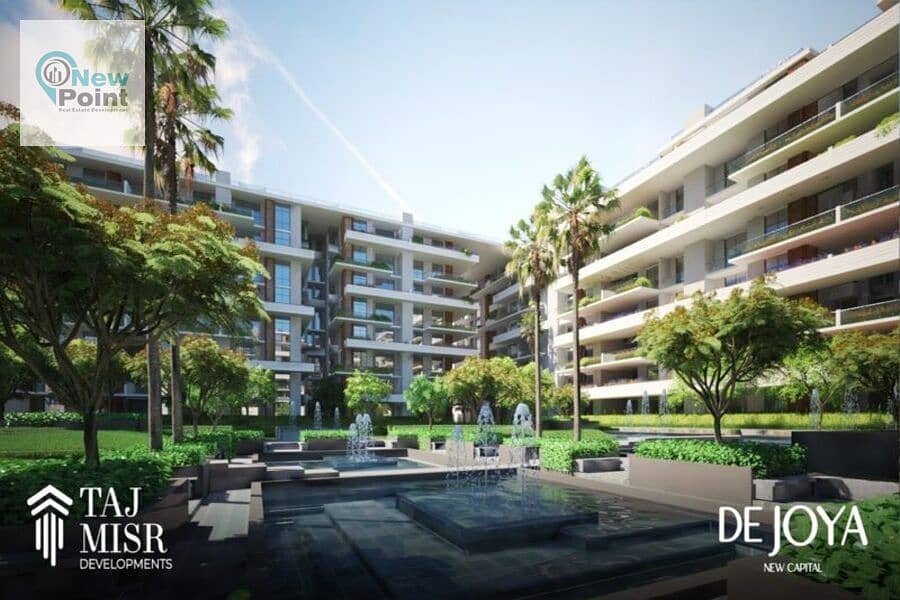 With a down payment of 325 thousand, own a 3-bedroom apartment in Pamez Location in De Joya, the Administrative Capital, Dejoya New Capital Compound 0