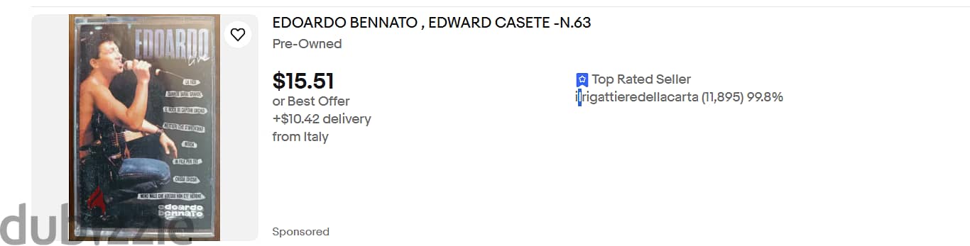 EDOARDO BENNATO , EDWARD CASETE -N. 63 2