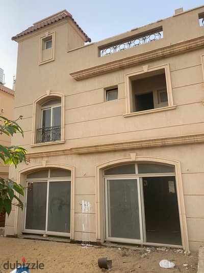 Semi-finished twin house for sale,ready to move in front of Gate 6 Al-Rehab in Villino Compound by Raslan Villino new cairo