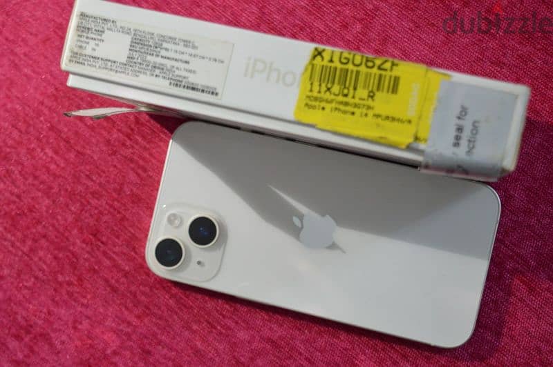 iphone 14 كسر زيرو 100% بطارية ومعفي من الضرايب مع شاحن انكر سيريس 6