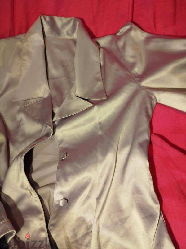 soft purple satin vintage blouse 4