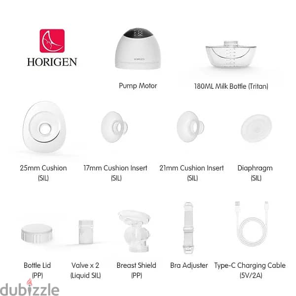 شفاط الثدي Horigen Wearable Breast Pump Gen 2 10