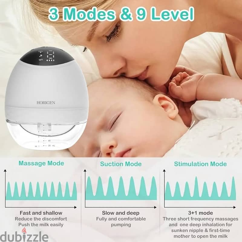 شفاط الثدي Horigen Wearable Breast Pump Gen 2 12