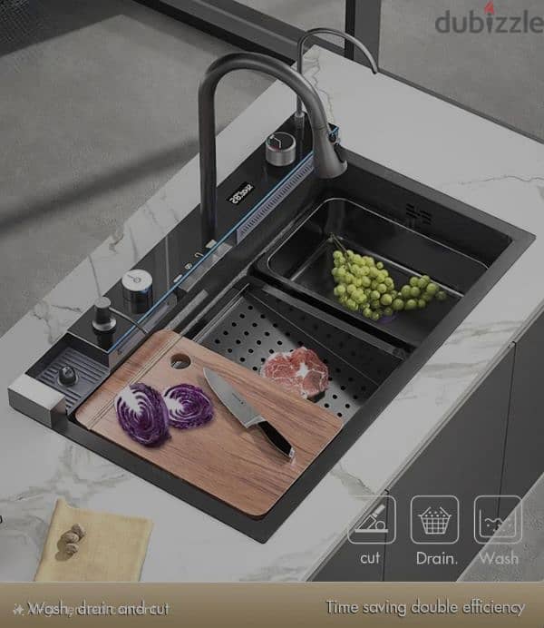 Premium Smart Sink 75 cm -  حوض مطبخ سمارت ٧٥سم 8