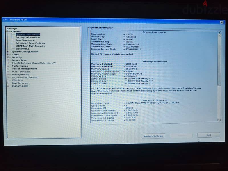 dell precision 7520 for sale 5