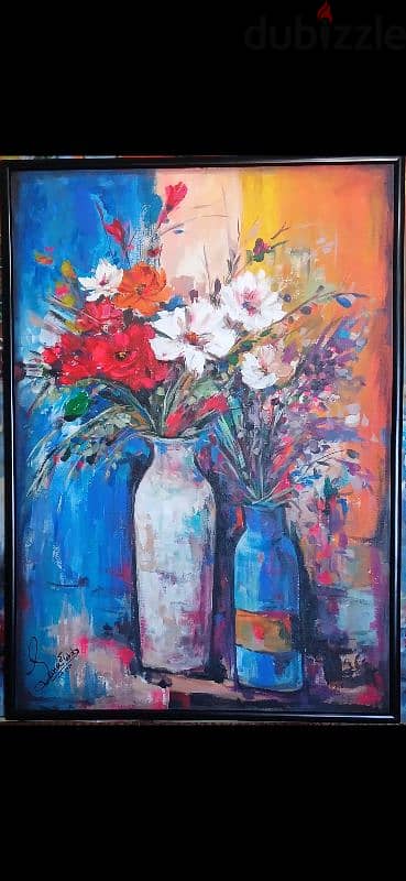 modern flowers painting