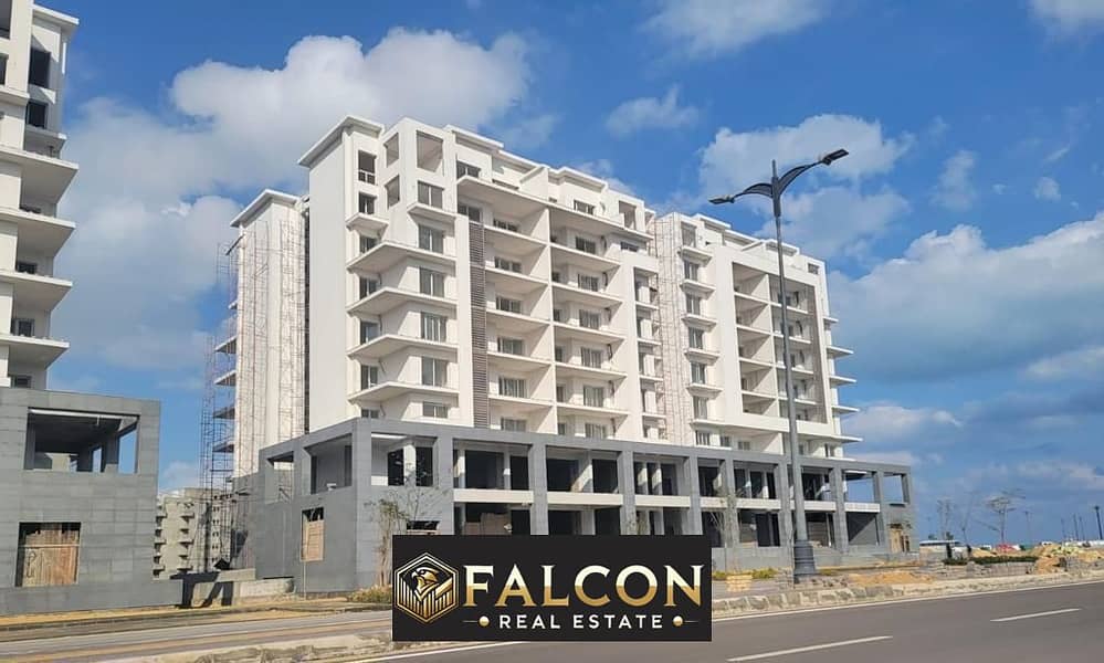 RTM & Fully Finished Apartment  in a prime location with a view of El Alamein Towers and the sea in Mazarine, New Alamein. 0