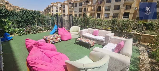 Apartment with garden for sale  very prime location fully Furnished with Acs in stone residence compound new cairo