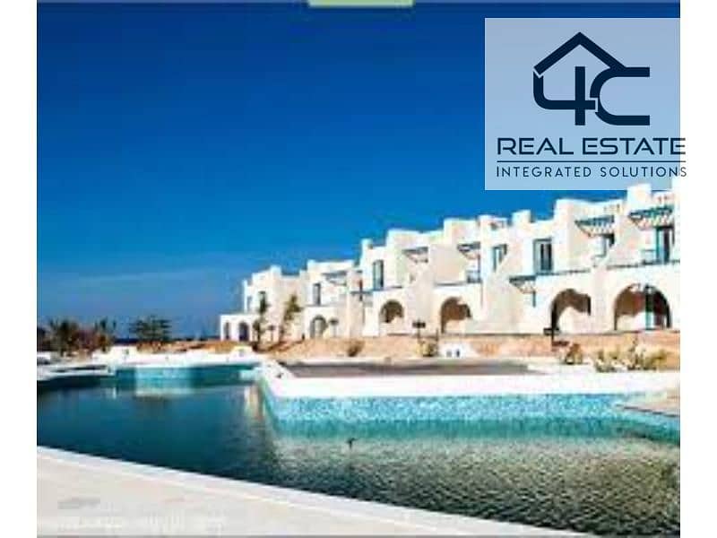 Chalet with garden for Sale in Mountain view Ras Al Hekma north coast  92 m , 88m garden –, Fully Finished ,with installment under price market 0