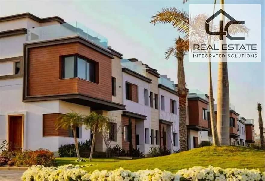 Ready to move a villa twin house 4 bedrooms with down payment and installments for sale in Azzar 2 0