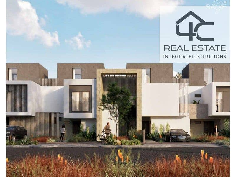 Villa town house middle 221 m fully finished in the best location in Zed East Delivery 2027 full services and one of the best investment opportunities 0