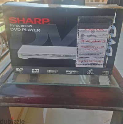 SHARP DVD CD PLAYER مشغل أقراص شارب أصلي جديد