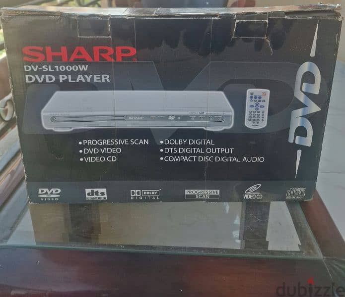 SHARP DVD CD PLAYER مشغل أقراص شارب أصلي جديد 2