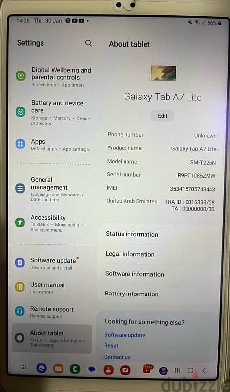 samsung galaxy tab a7 lite سامسونج تاب 2