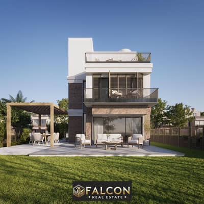 A fully finished villa with installments over 10 years in the heart of Mostakbal City, in the best location and division within the compound next to M