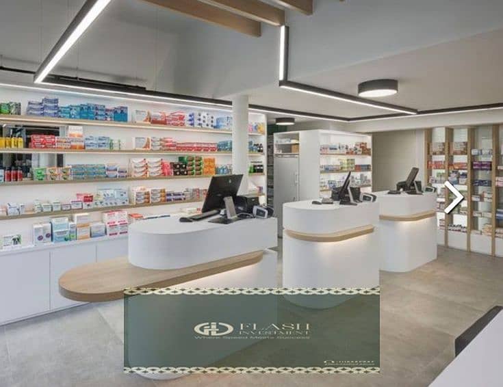 Pharmacy for Sale in ONCE MALL, New Cairo, 100 sqm, down payment 3.000. 000 EGP 0