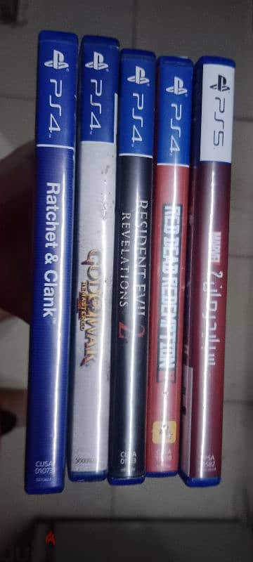 Spider man 2, red dead redemption 2, Ratchet and clank,GOW 3, Ratchet