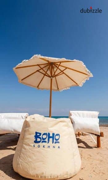 Chalet for sale, ready to move,  full sea view, in Boho, near Porto Ain Sokhna 0