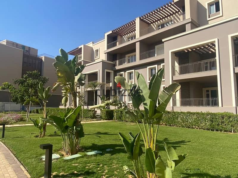 Apartment with garden for immediate sale in SODIC October Plaza in the heart of Sheikh Zayed in installments 0