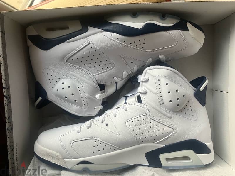 air jordan 6 retro white & midnight navy 3