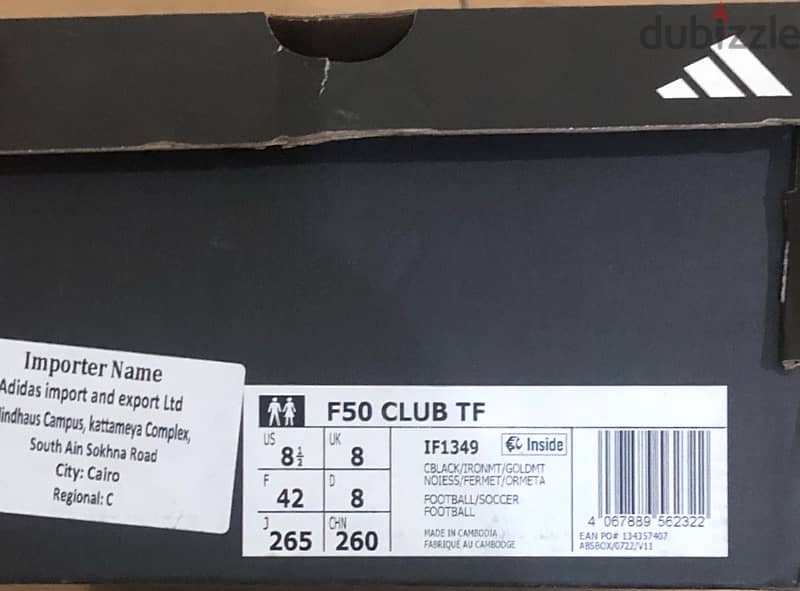 adidas F50 club TF soccer shoes 5